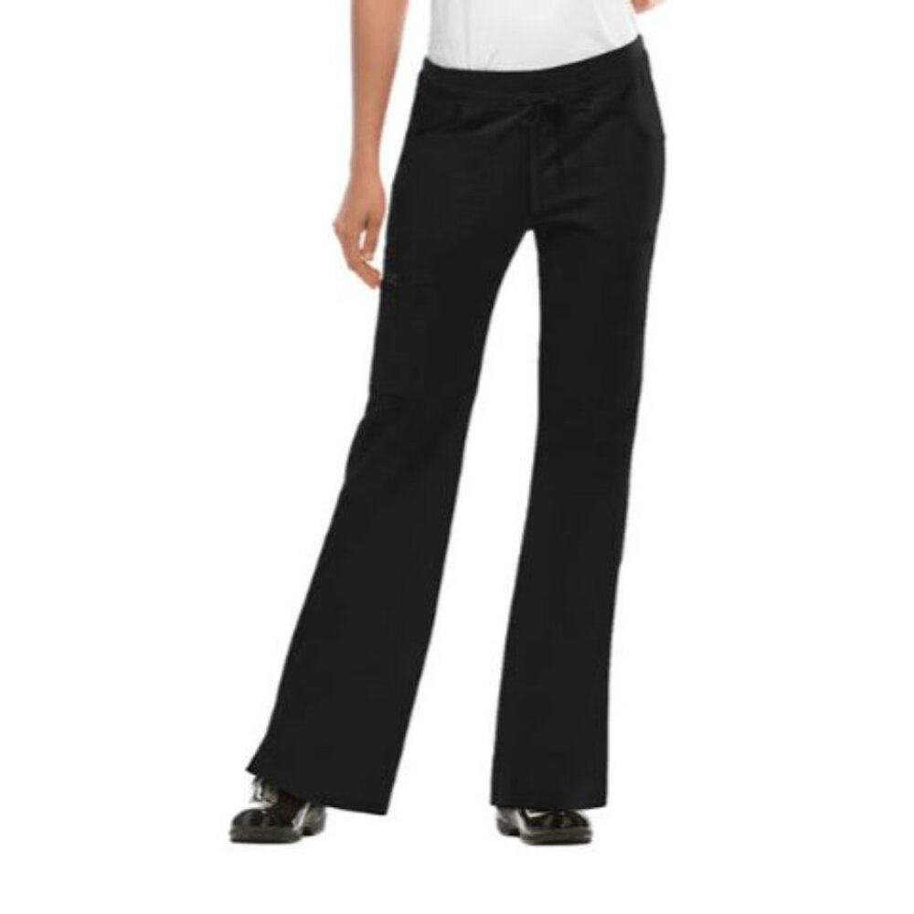Cherokee® Core Stretch 24001 Women's Jr. Fit Low-Rise Cargo Scrub Pant - Black
